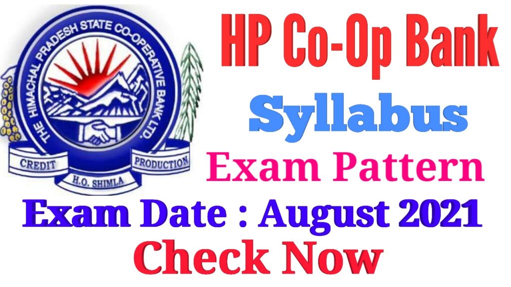 Exam Pattern and Syllabus for HP State Co-Operative Bank Clerk/Steno