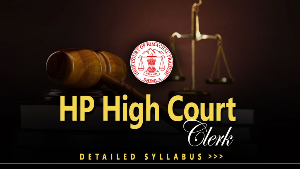 HP High Court Clerk Syllabus