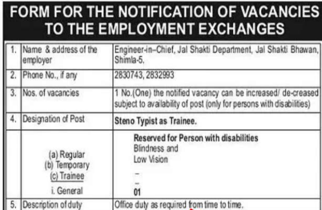 HP Jal Shakti Vibhag Recruitment 2025 Apply Offline for Group-C Posts 3 HP Jal Shakti Vibhag Recruitment 2025