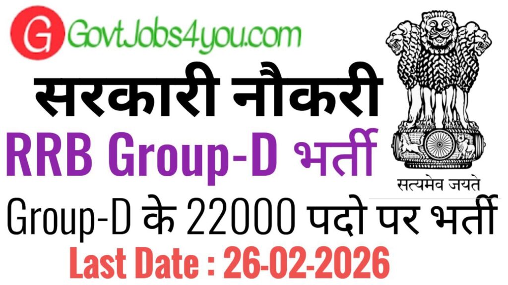 RRB Group-D Recruitment 2025