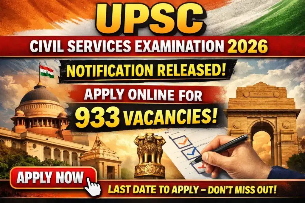 UPSC CSE 2026 Notification 2026