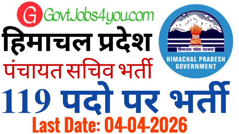 HP Panchayat Secretary Recruitment 2026