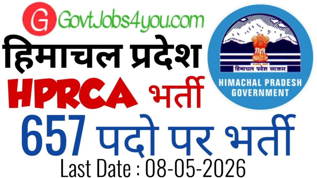 HPRCA Hamirpur Recruitment 2026