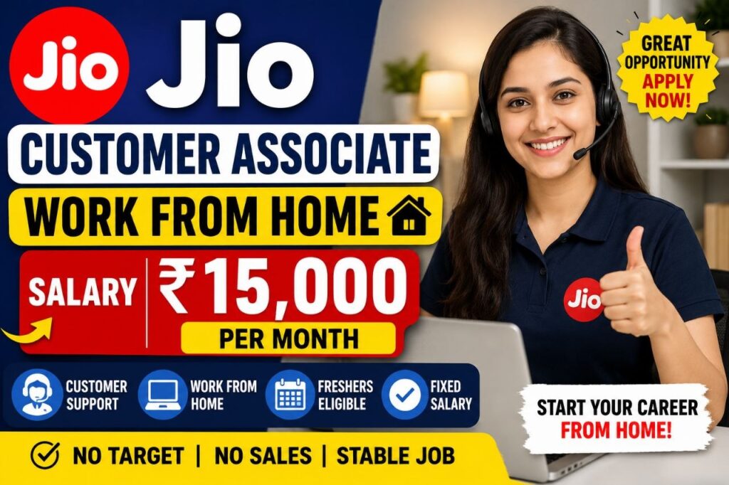 Jio work from home Recruitment 2026