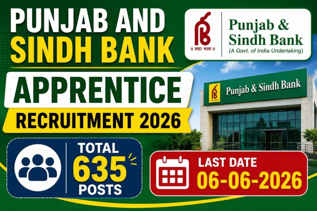Punjab & Sind Bank Apprentice Recruitment 2026