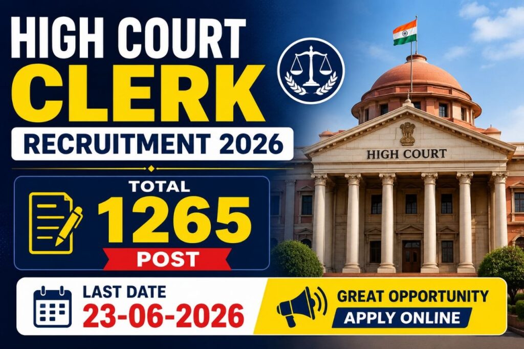 Haryana Court Clerk Recruitment 2026