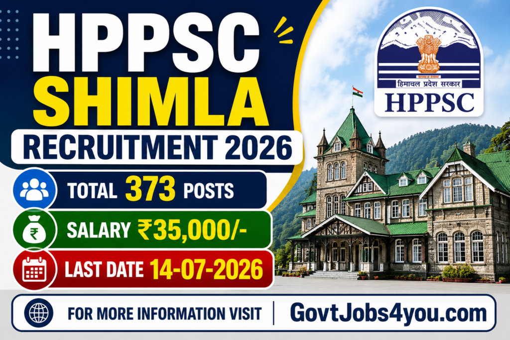 HPPSC Shimla Recruitment 2026