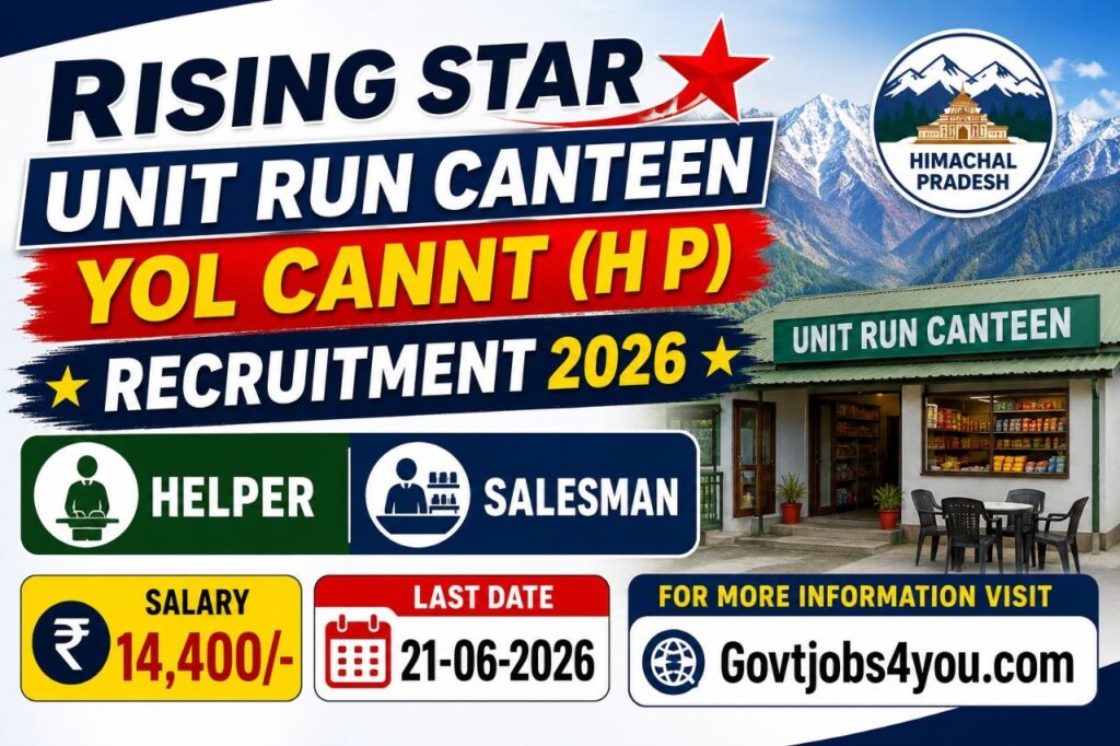 Rising Star Canteen Recruitment 2026