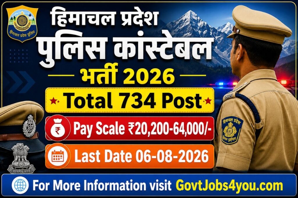 HP Police Constable Recruitment 2026