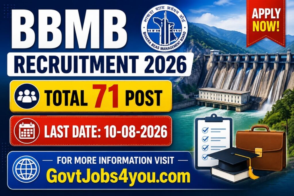 BBMB Recruitment 2026